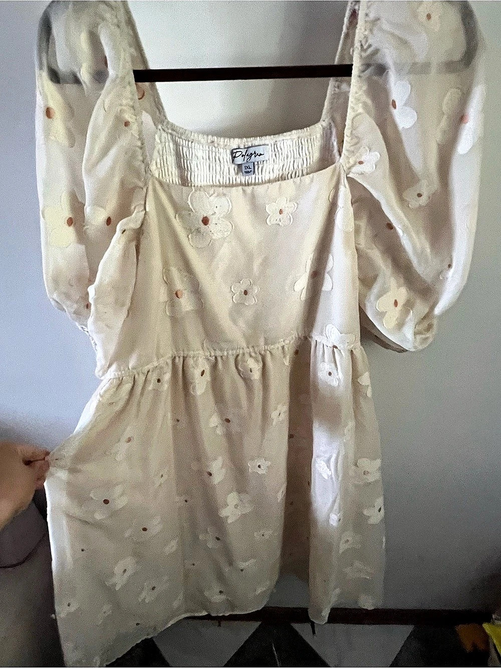 Polagram Floral Mini Dress Size 1XL Like New